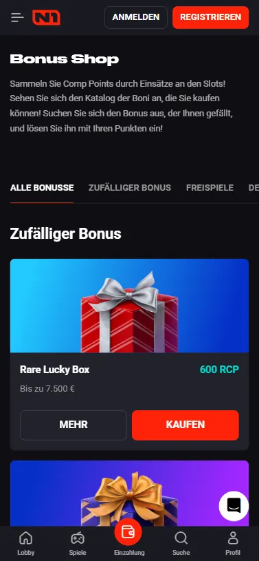 N1 Casino Bonus Shop