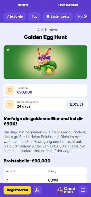 Goodman BGaming Ostern 2026