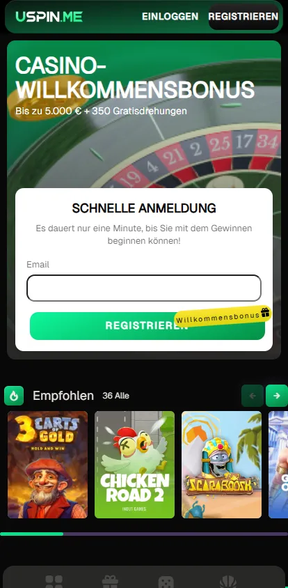 USpin.me Casino Bonus