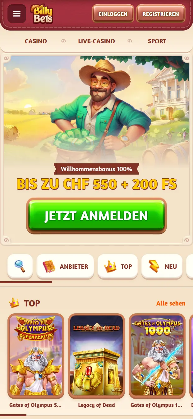 BillyBets Casino Bonus