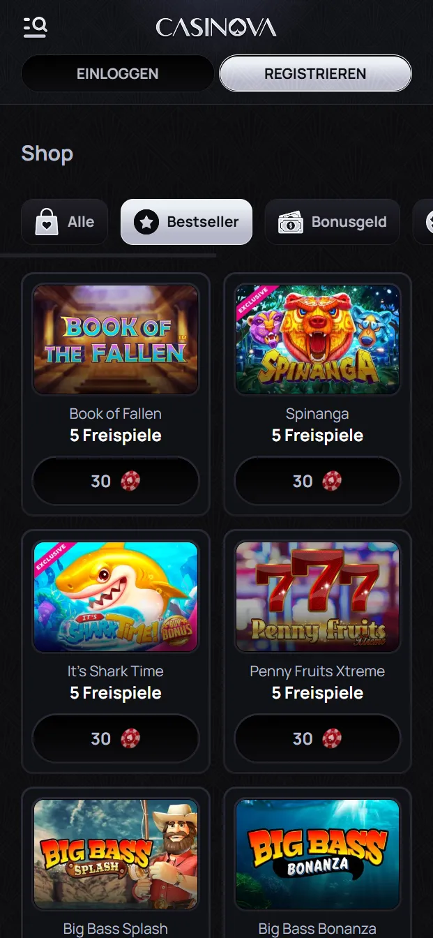 Casinova Casino Shop