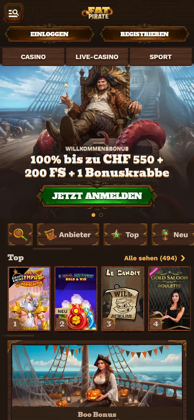 FatPirate Casino Bonus