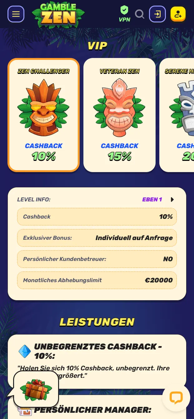 Gamblezen Casino VIP