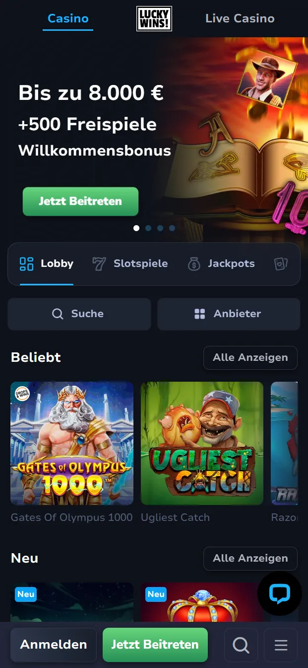 Lucky Wins Casino Bonus