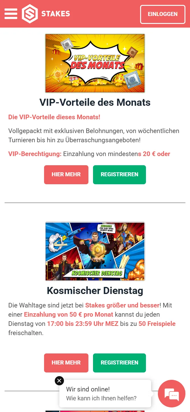 Stakes Casino VIP Club