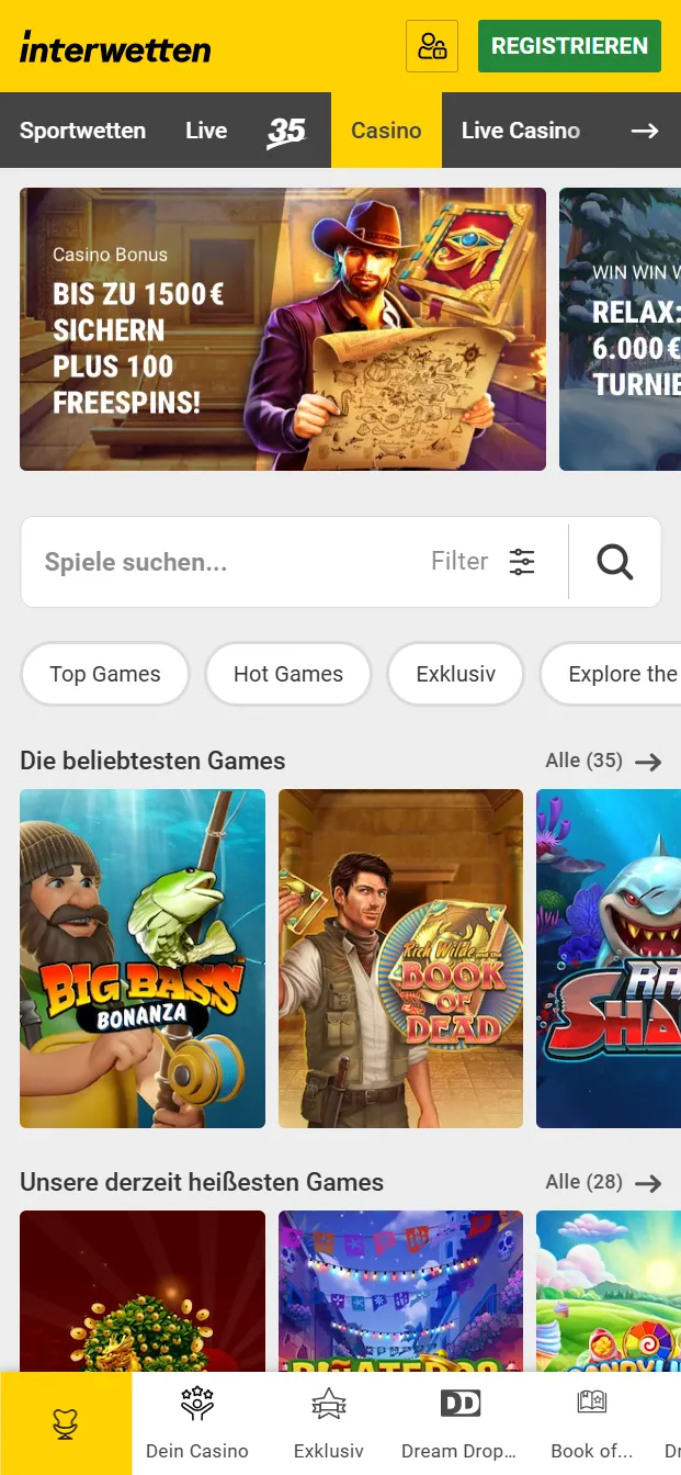 Interwetten Casino Bonus