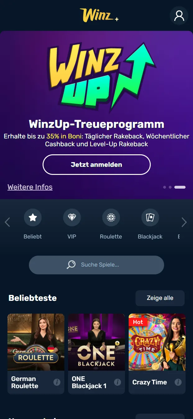 Winzio Casino Winz up