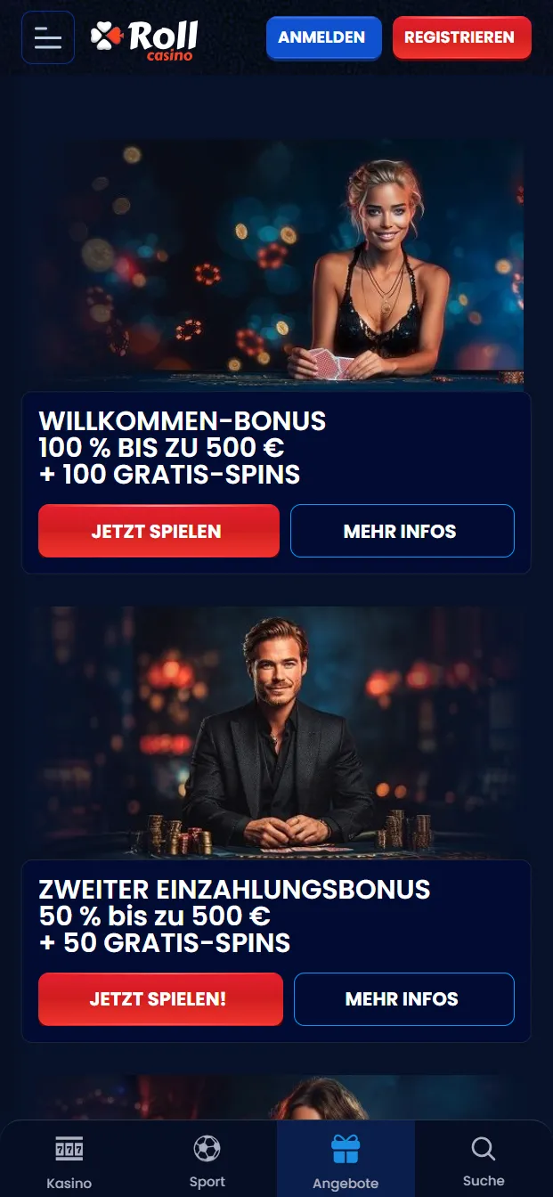 Rollcasino Bonus