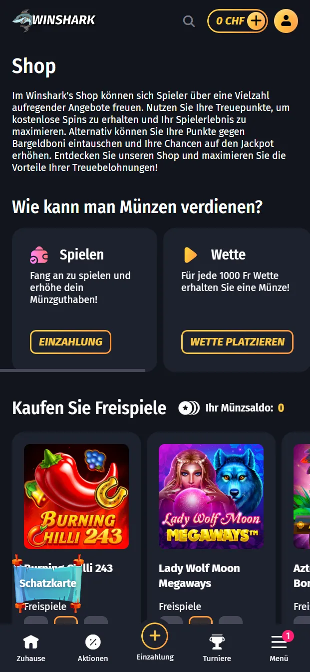 Winshark Casino Shop