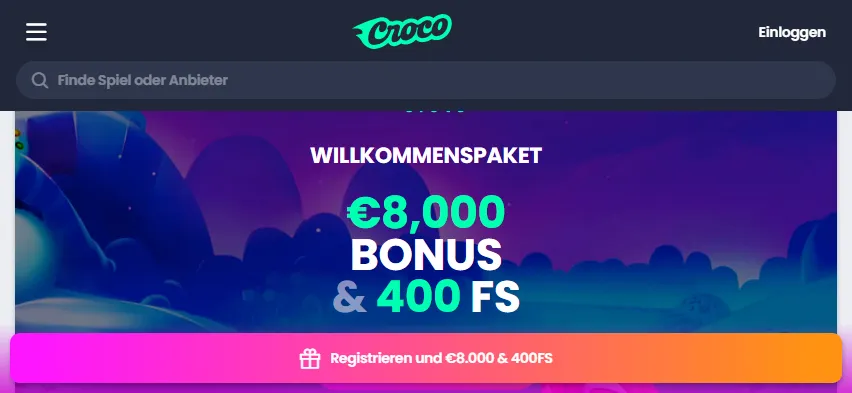 CrocoSlots Casino Bonus