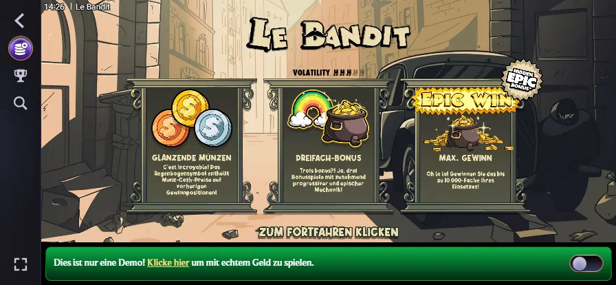 Le Bandit Hacksaw Bonus Buy