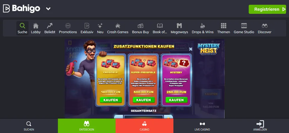 Bahigo Mystery Bonus Kauf