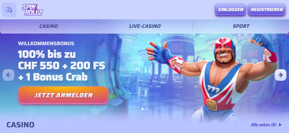 Spinrollz Casino Bonus