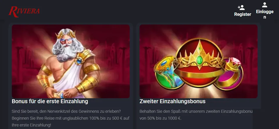 Riviera Casino Bonus