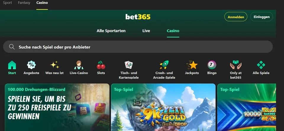 bet365 Casino Bonus