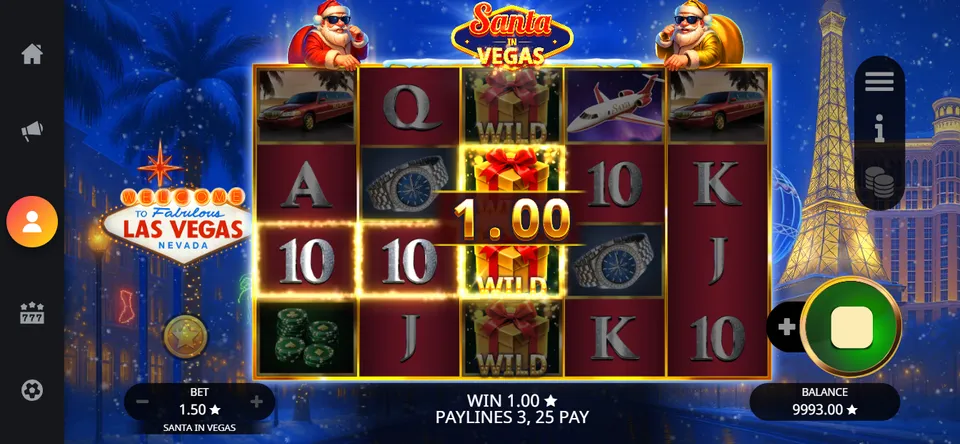 Santa in Vegas Weihnachts-Slot