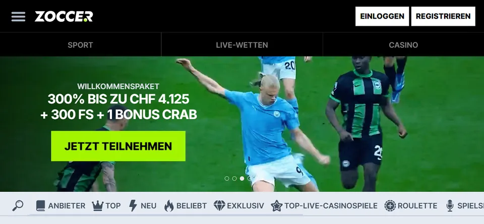 Zoccer Casino Bonus