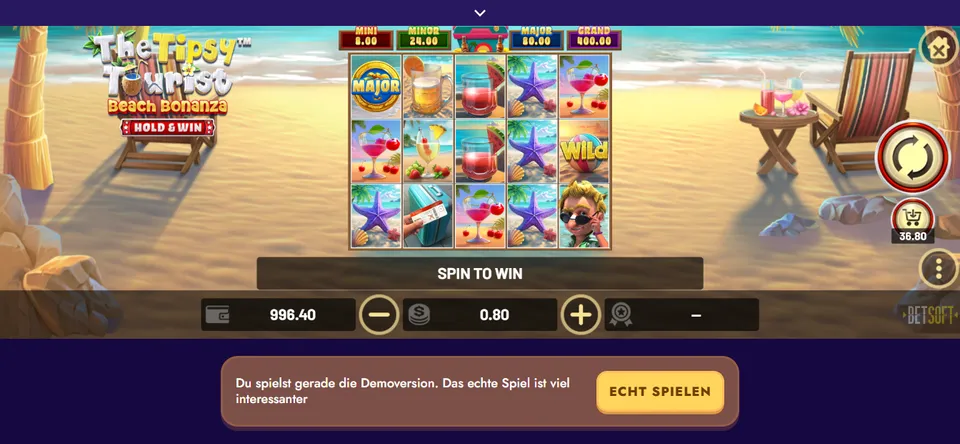 Polestar Betsoft Tipsy Tourist Slot Sommer2026